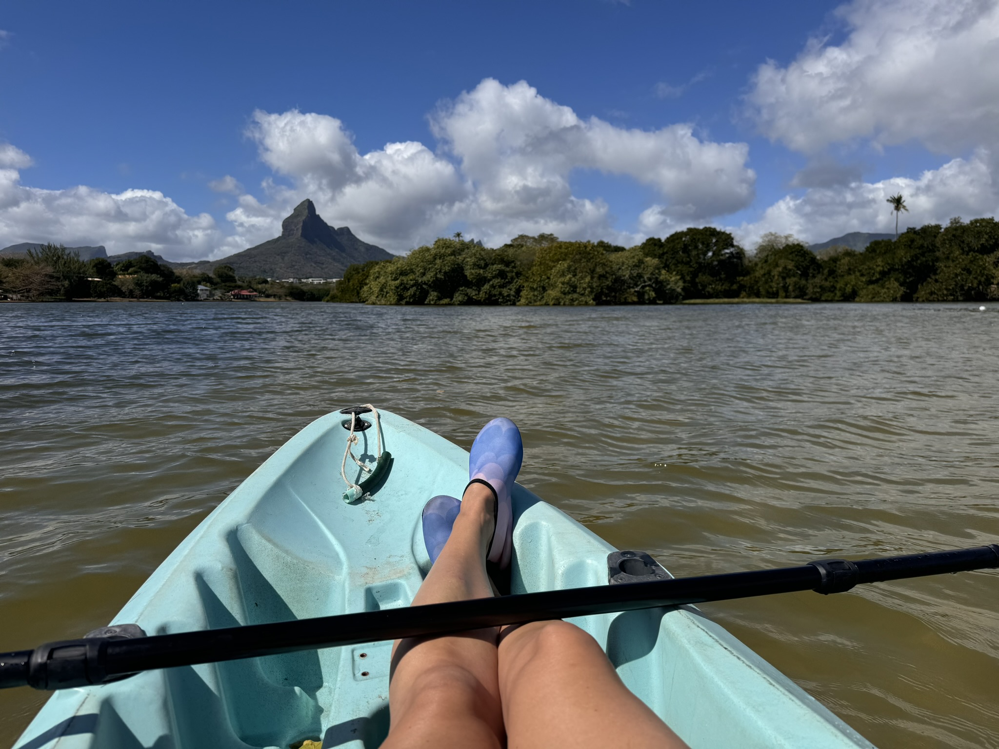 Kanotocht op mauritius