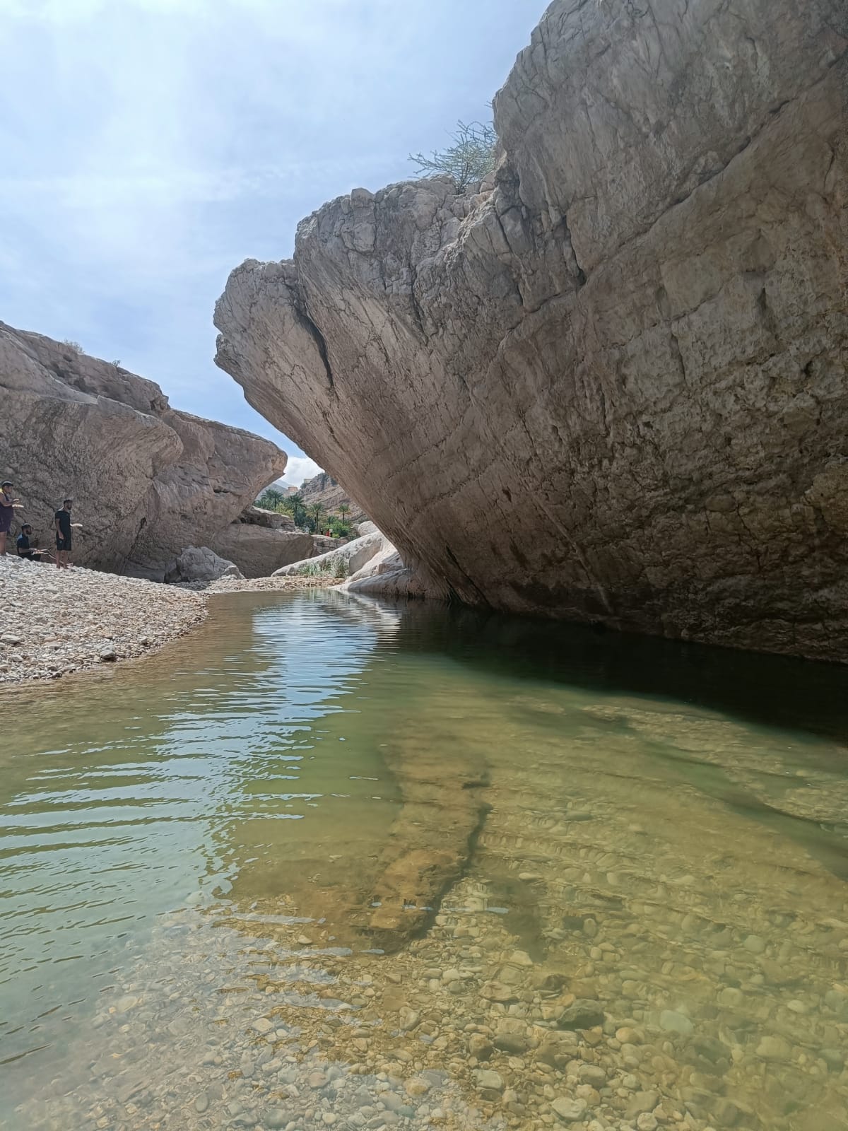 Wadi Bani Khalid - zwemmen in helder water