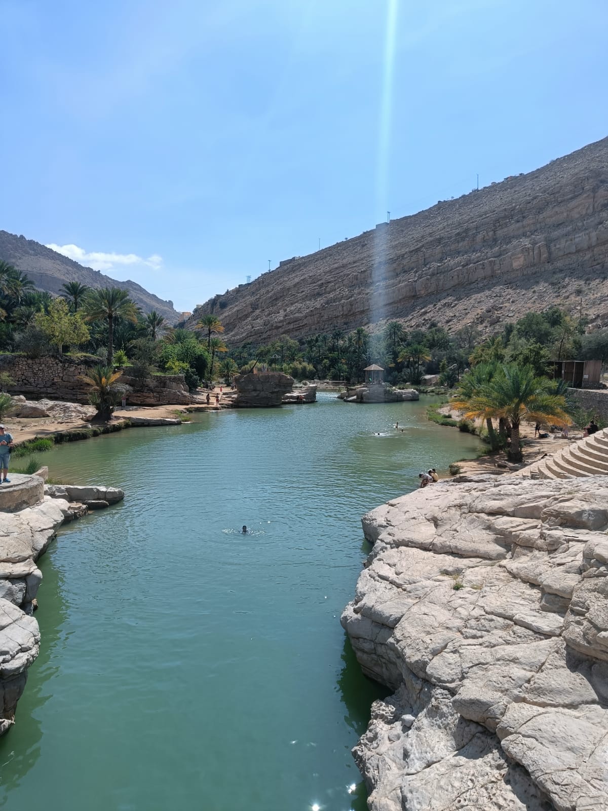 Zwemmen Wadi Bani Khalid