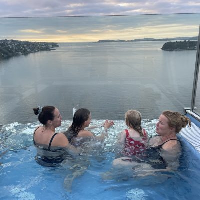 AIDA Patiodek bubbelbad - familie cruise noorwegen